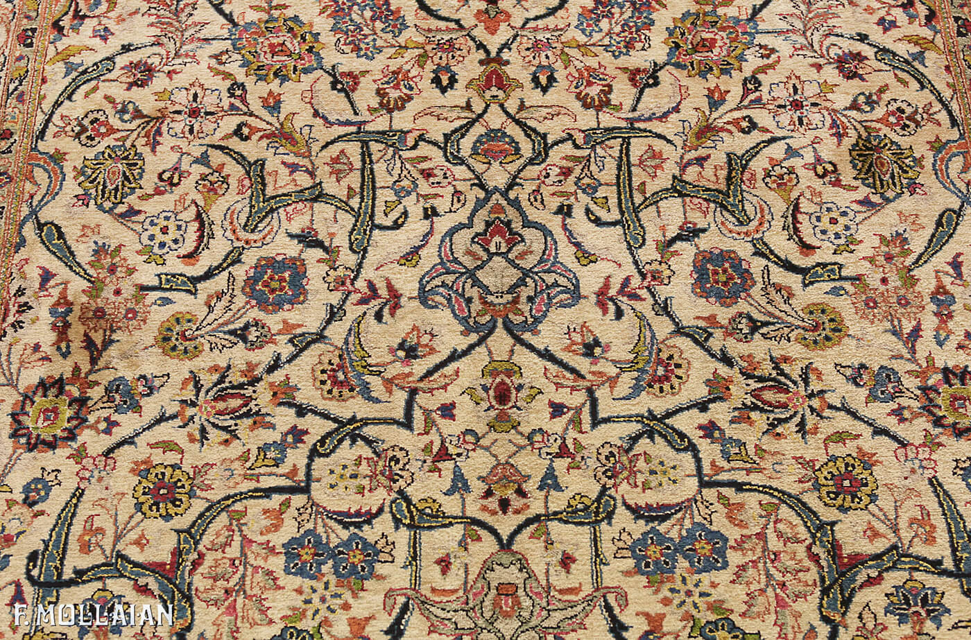 Tappeto Persiano Antico Coppia di Kashan Seta “Forutan” n°:51755568